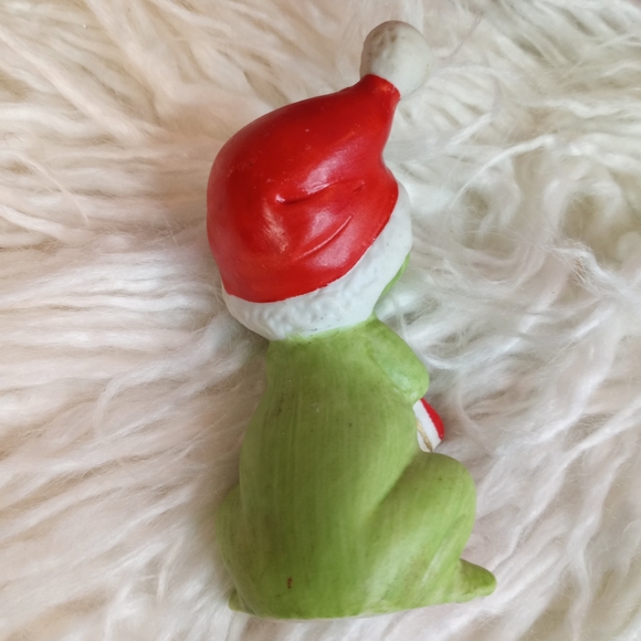 1970s Vintage Lefton Frog Santa Figurine - Picture 4 of 8